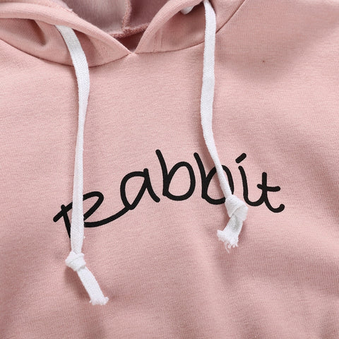 Todder Kid new born baby clothes Girl Boy Rabbit Letter Sweatshirt Tops Spring Autumn clothes Pullover Bodysuit baby costumes