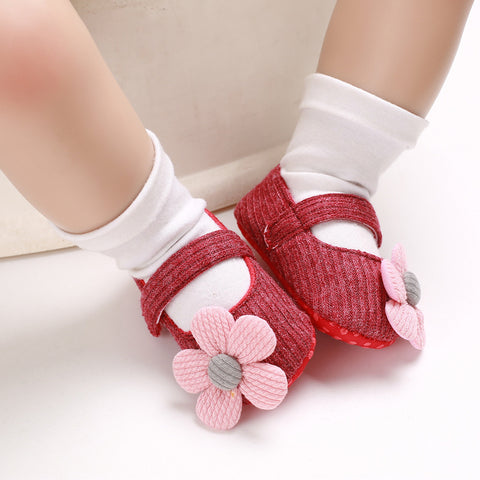 Spring And Autumn Style 0-1 Year Old Baby Toddler Shoes Soft Bottom Breathable Baby Shoes All-Match Princess Shoes