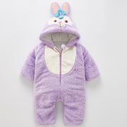 Thickened One-Piece Clothes Baby Clothes Newborn Baby Crawling Clothes Autumn And Winter Daffy Bear New Animal Shape