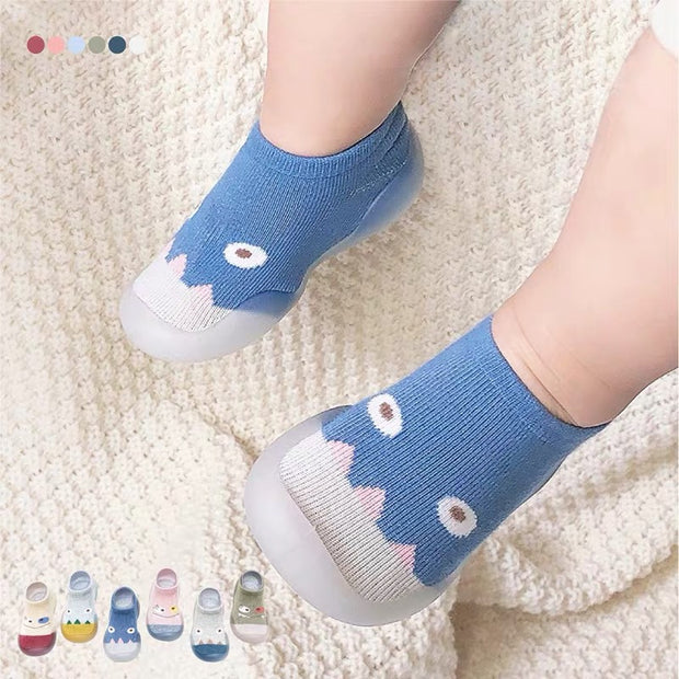 Children's Floor Socks Shoes Spring And Autumn Pure Cotton Thin Baby Socks Shoes Baby Toddler Shoes Indoor Cartoon Front Shoes