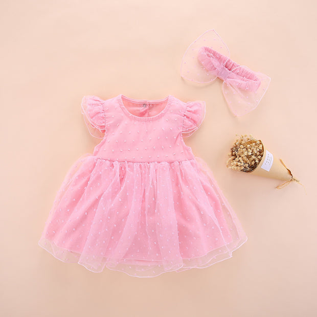 Baby Girl Skirt Summer Korean Version Summer Clothes Girl Jumpsuit Girl Baby Summer Dress One Year Old Dress Baby Princess Dress