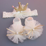 Baby Headband Cute Swan Crown Children's Headwear Wholesale Baby Headband Socks Set Gift Box