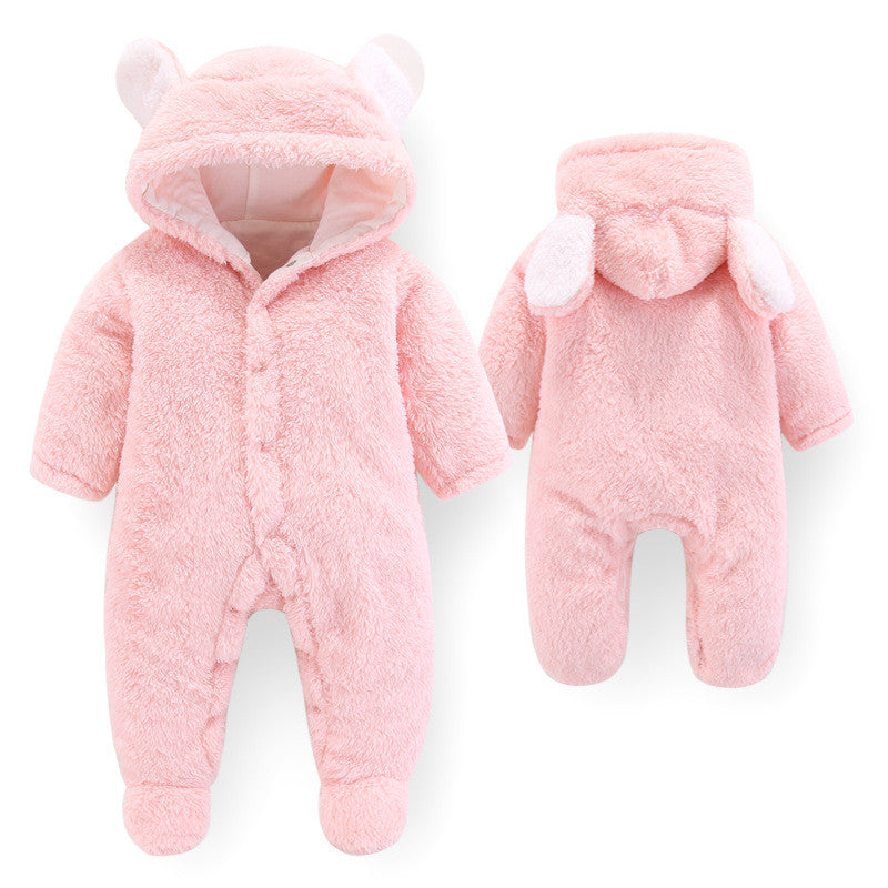 Newborn Velvet Romper – Autumn/Winter Baby Outfit