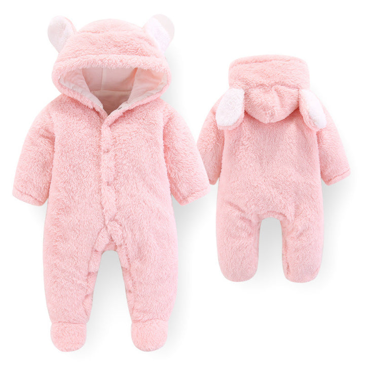 Newborn Velvet Romper – Autumn/Winter Baby Outfit