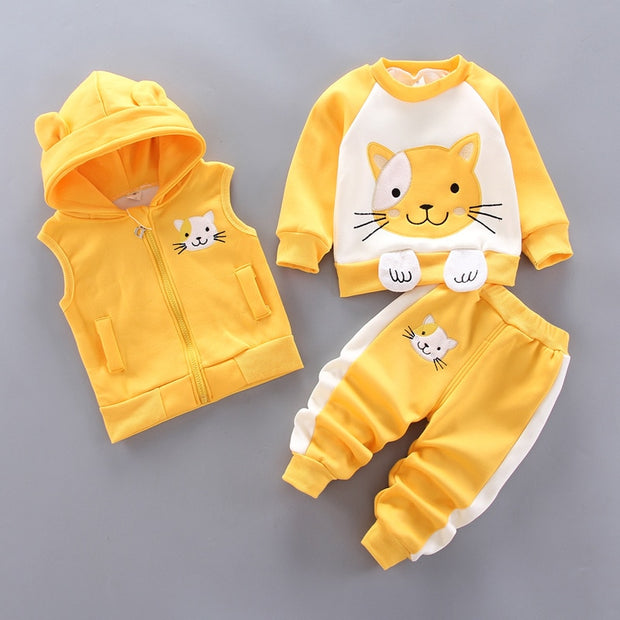 Fashion Baby Boys Clothes Autumn Winter Warm Baby Girl Clothes Kids Sport Suit Outfits Newborn Baby Clothes Infant Clothing Sets