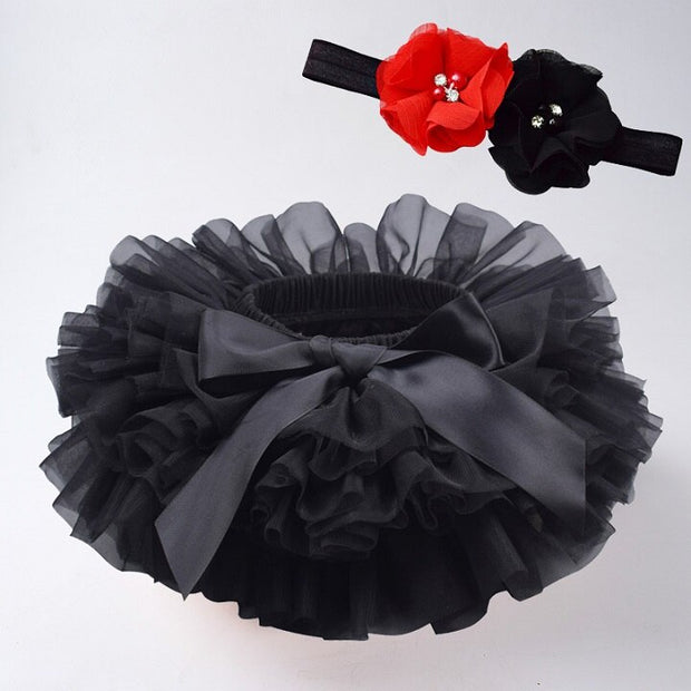 Baby girl tutu skirt 2pcs tulle lace bloomers diaper cover Newborn infant outfits  Mauv headband flower set Baby mesh bloomer