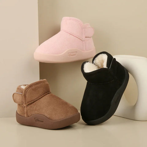 Winter Baby Girl Shoes Toddler Snow Boots Infant Plush Warm Kids Ankle Boots Boys Cotton Shoes