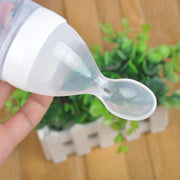 Newborn Baby Silicone Squeezing Feeding Bottle