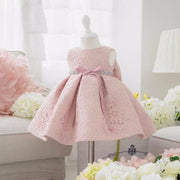 Cute children one year old baby girl princess dress dress