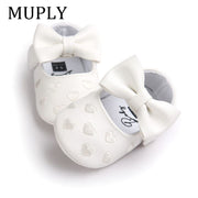 Baby PU Leather Baby Boy Girl Baby Moccasins Moccs Shoes Bow Fringe Soft Soled Non-slip Footwear Crib Shoes