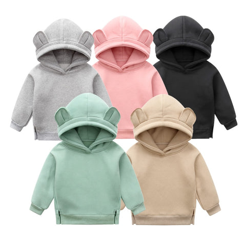 Orangemom Baby Boys Girls Clothes Winter Spring Cute Hoodies Korean kids Hoodie Thicken Fleece Sweatshirt Children's clothing