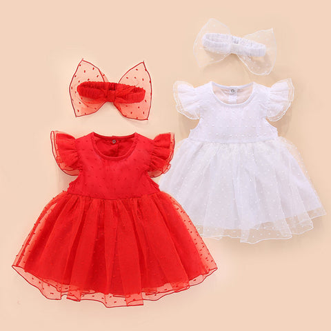 Baby Girl Skirt Summer Korean Version Summer Clothes Girl Jumpsuit Girl Baby Summer Dress One Year Old Dress Baby Princess Dress