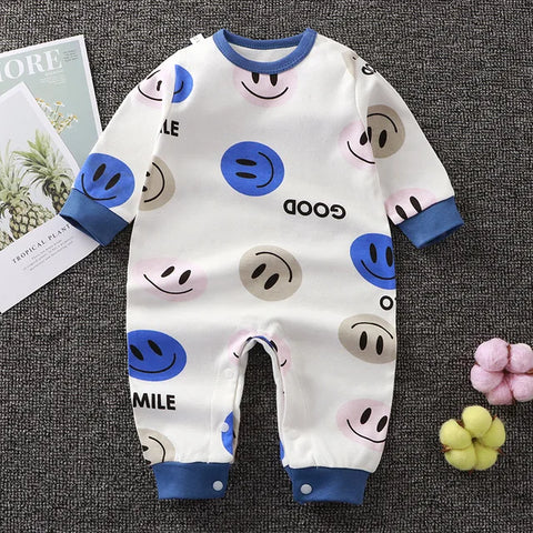 2024 Spring Autumn 0-2 Years Old Baby Romper Baby Jumpsuit Boys Girls Long-sleeved Trousers Newborn Romper Climbing Clothes