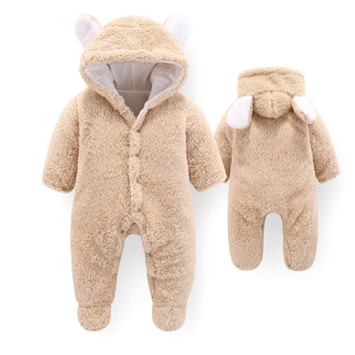 Newborn Velvet Romper – Autumn/Winter Baby Outfit
