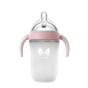 VALUEDER Baby Wide- Neck Pink and Blue Soft Silicone Feeding Bottle with New Designed Natural Nipple