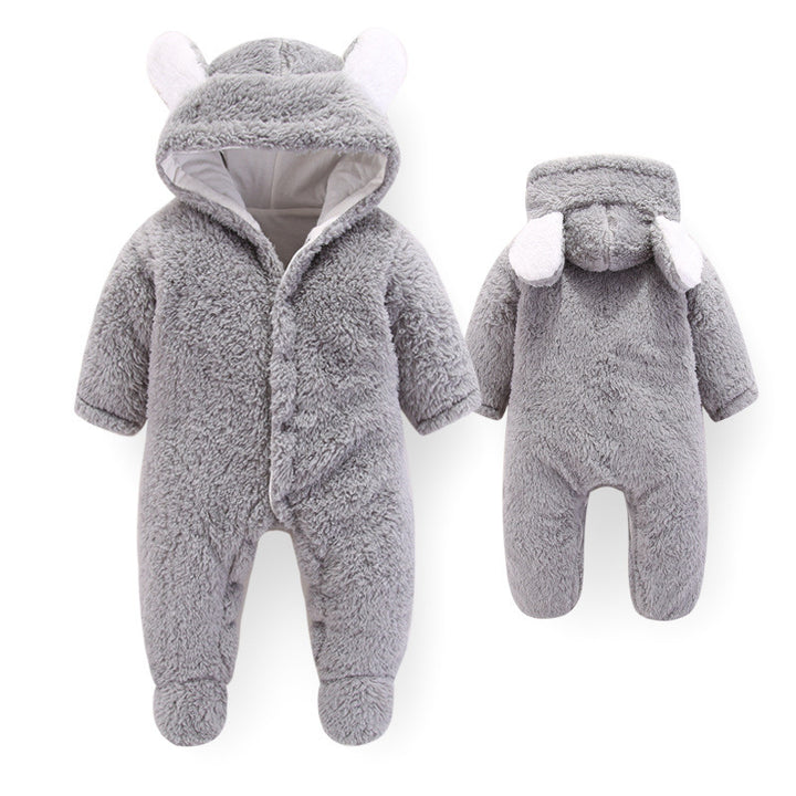 Newborn Velvet Romper – Autumn/Winter Baby Outfit