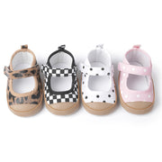 Baby Girls Shoes Rubber Sole Velcro Anti-Fall Toddler Shoes Baby Shoes Babyshoes