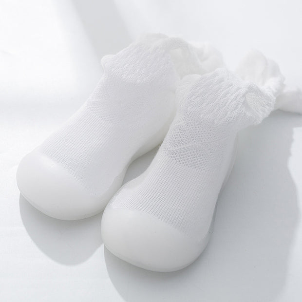 Baby Socks Shoes Summer New Baby Anti-Mosquito Socks Long Tube Breathable Soft Bottom Non-Slip Children's Foreign Style Toddler Shoes And Socks