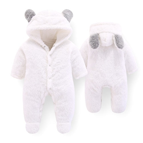 Newborn Velvet Romper – Autumn/Winter Baby Outfit