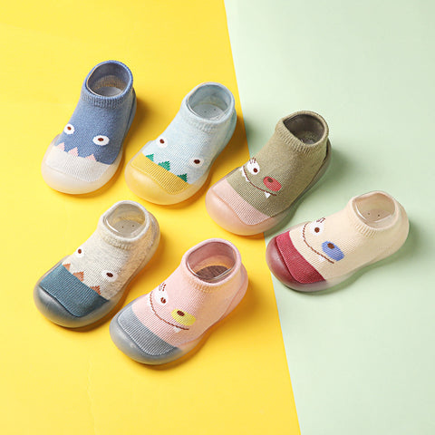 Children's Floor Socks Shoes Spring And Autumn Pure Cotton Thin Baby Socks Shoes Baby Toddler Shoes Indoor Cartoon Front Shoes