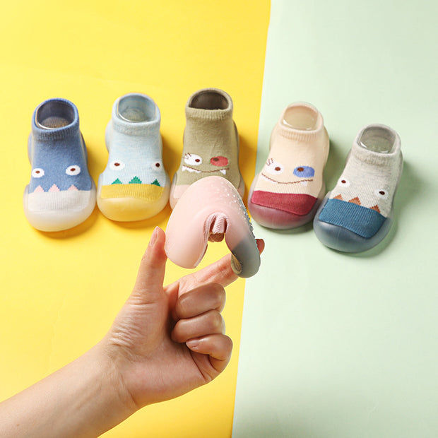 Children's Floor Socks Shoes Spring And Autumn Pure Cotton Thin Baby Socks Shoes Baby Toddler Shoes Indoor Cartoon Front Shoes