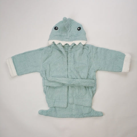 Children's Cardigan Hooded Animal Bathrobe Baby Home Clothes Cotton Towel Material Baby Absorbent Bath Towel