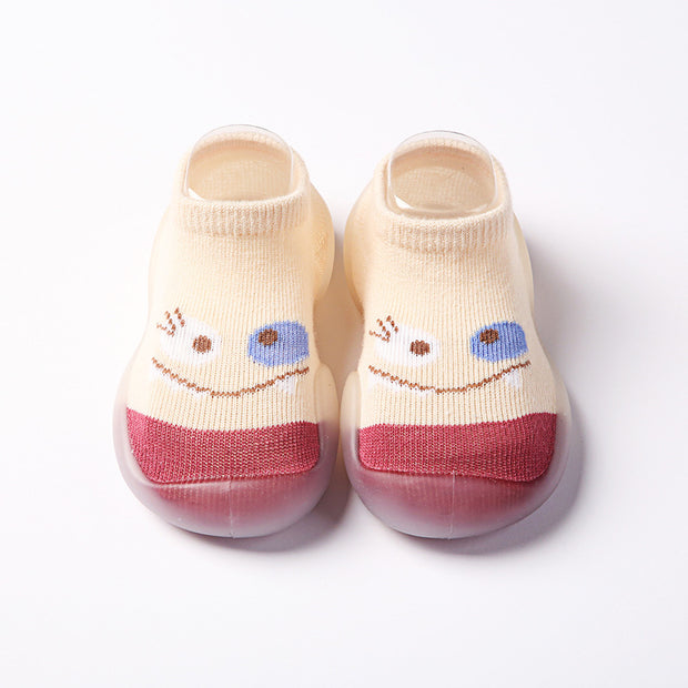 Children's Floor Socks Shoes Spring And Autumn Pure Cotton Thin Baby Socks Shoes Baby Toddler Shoes Indoor Cartoon Front Shoes