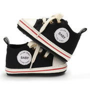 Newborn Baby Shoes Infant first walkers Tollder Canvas Shoes Lace-up Baby Girls Sneaker Prewalker 0-18M