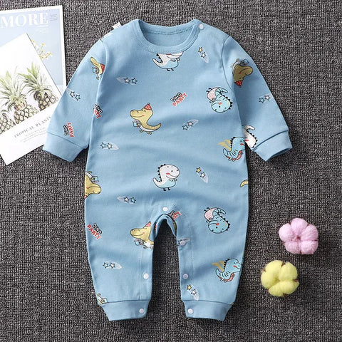 2024 Spring Autumn 0-2 Years Old Baby Romper Baby Jumpsuit Boys Girls Long-sleeved Trousers Newborn Romper Climbing Clothes