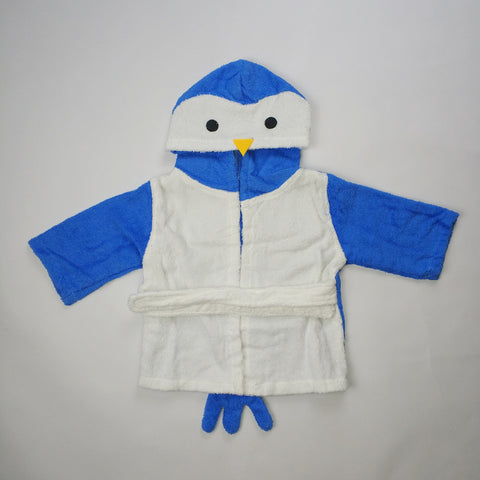 Children's Cardigan Hooded Animal Bathrobe Baby Home Clothes Cotton Towel Material Baby Absorbent Bath Towel