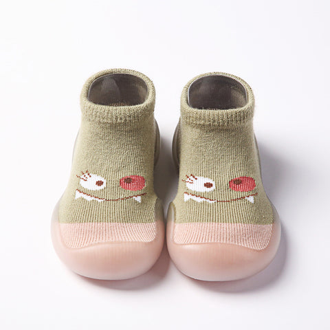 Children's Floor Socks Shoes Spring And Autumn Pure Cotton Thin Baby Socks Shoes Baby Toddler Shoes Indoor Cartoon Front Shoes