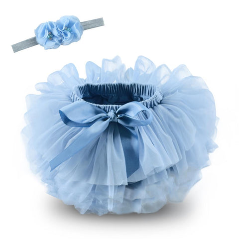 Baby girl tutu skirt 2pcs tulle lace bloomers diaper cover Newborn infant outfits  Mauv headband flower set Baby mesh bloomer