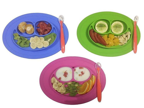 Silicone Material Baby Dining Plate