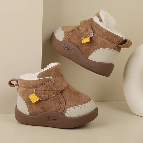 Winter Baby Girl Shoes Toddler Snow Boots Infant Plush Warm Kids Ankle Boots Boys Cotton Shoes