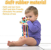 Baby Fun Flying Saucer Toy Early Education Sensory Baby Can Chew Enlightenment Soft Glue Toy