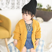 1-3 Years Old Baby Girl Sweater Child 17 Winter Ball In Hand Down Sweater Cardigan Jacket Cardigan For Girl Girls Cardigan