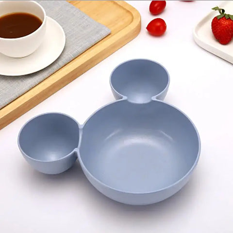 Cartoon Baby Feeding Bowl Tableware Plate For Kids Children Infant Dish Training Dinnerware Cute Dishes Tray