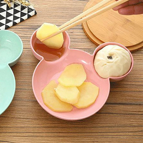 Cartoon Baby Feeding Bowl Tableware Plate For Kids Children Infant Dish Training Dinnerware Cute Dishes Tray