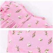 V-TREE Cute Baby Girl Dresses Floral Printed Toddler Kid Long-sleeved Dress Children Clothing